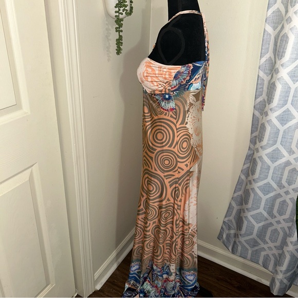 Stunning Papaya Orange Maxi Dress - Size Large 🧡 - Picture 5 of 8